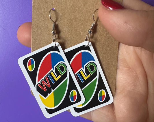 Uno wild card earrings